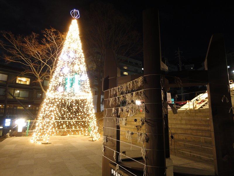 石段街にイルミネーションツリー△☆△☆△☆△☆△☆△☆△☆